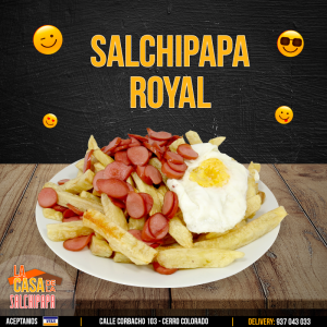 Salchipapa Royal